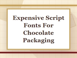 The Art of Luxury Chocolate Packaging with Elegant Script Fonts