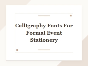 Elegant Flourishes for Formal Invitations